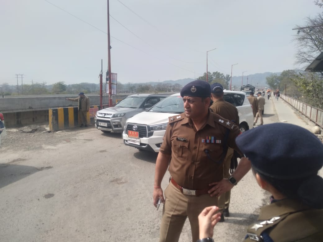 Kanwar Mela,शारदीय कांवड़ मेले की व्यवस्था परखने को हरिद्वार एसएसपी ने किया क्षेत्र भ्रमण