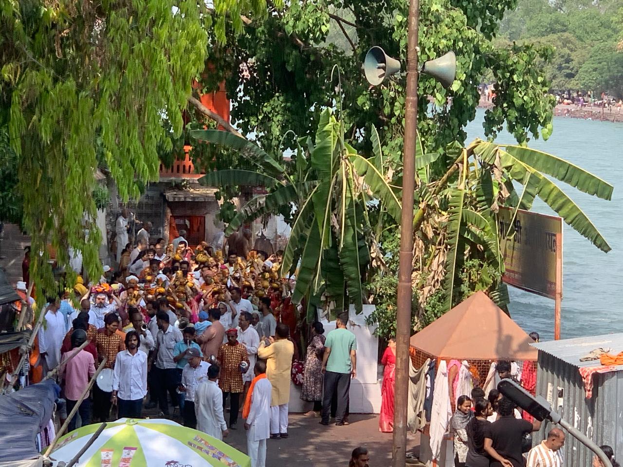 उछाली आश्रम शोभा यात्रा ,बिरला घाट