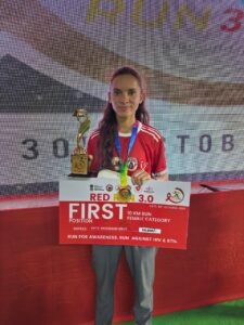 गौरव का पल : उत्तराखण्ड की अनीशा ने 10 किलोमीटर की 3.0 राष्ट्रीय रेड रन मैराथन प्रतियोगिता में किया प्रथम स्थान प्राप्त