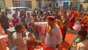 हर घर नल से हर नल में जल: ग्राम पंचायत लड़ियासु में जल अर्पण दिवस हर्षोल्लास से संपन्न