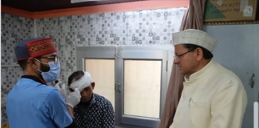 Chief Minister Dhami, मुख्यमंत्री धामी ने किया स्वामी विवेकानंद चैरिटेबल अस्पताल पीपलकोटी का निरिक्षण