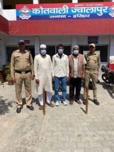 हुडदंग करने वालों के विरुद्ध हरिद्वार पुलिस की कार्रवाई