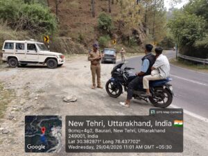 चारधाम यात्रा को सुरक्षित बनाने के लिए टिहरी में सघन चेकिंग अभियान, 22 वाहनों के चालान
