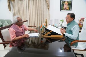 मुख्यमंत्री से आज कैबिनेट मंत्री श्री मदन कौशिक ने शिष्टाचार भेंट की