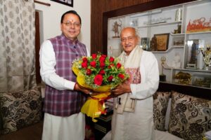 मुख्यमंत्री ने भारत सरकार द्वारा देश के प्रतिष्ठित नागरिक सम्मान “पद्म भूषण” से सम्मानित किए जाने पर बधाई एवं शुभकामनाएं दीं