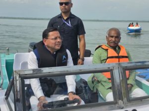 मुख्यमंत्री धामी ने गदरपुर में अंतर्राष्ट्रीय क्याकिंग एवं कैनोइंग प्रतियोगिता की तैयारियों का लिया जायजा