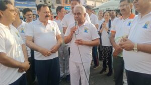 आयुष मंत्री मदन कौशिक ने “रन फॉर योगा” को दिखाई हरी झंडी