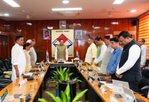 मंत्रिमंडल की बैठक में उत्तराखण्ड के पूर्व मुख्यमंत्री भुवन चंद्र खंडूड़ी एवं प्रसिद्ध निशानेबाज, पद्मश्री श्री जसपाल राणा के निधन पर शोक व्यक्त किया गया