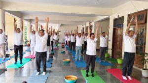 श्रीमती नीना अग्रवाल की अध्यक्षता में अन्तर्राष्ट्रीय योग दिवस कार्यक्रम का आयोजन किया गया