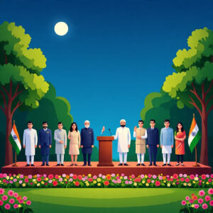 To make singing of national anthem and songs mandatory, 2027 में विधानसभा चुनाव के नामांकन पत्र में राष्ट्र गान और गीत गाने की अनिवार्यता अंकित किए जाने की मांग।