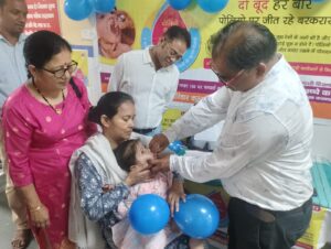 रुद्रप्रयाग में 19102 बच्चों ने पी पोलियो खुराक, 298 बूथ, 03 ट्रांजिट बूथों पर 83 फीसद बच्चों को पिलाई पोलियो खुराक
