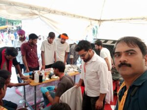 कांवड़ यात्रा पर आने वाले शिवभक्तों का स्वास्थ्य खराब होने की दशा में तत्काल निशुल्क किया जा रहा है उपचार