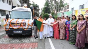 मुख्यमंत्री उद्यमशाला योजना के अंतर्गत उद्यम आईईसी/प्रचार वाहन को फ्लैग ऑफ