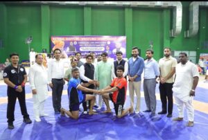 वंदना कटारिया स्पोर्ट्स स्टेडियम में आयोजित राष्ट्रीय ग्रेपलिंग कुश्ती प्रतियोगिता का आयोजन किया गया