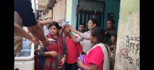 जिले भर में हुई भारी अतिवृष्टि के कारण नदियां उफान पर