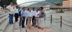 अपर मेलाधिकारी ने उत्तर हरकी पैड़ी विकास परियोजना के कार्यों का किया स्थलीय निरीक्षण