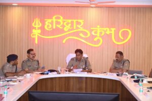 कुम्भ मेला की तैयारियों का जायजा लेने हरिद्वार पहुंचे एडीजी डॉ0 वी0 मुरुगेशन
